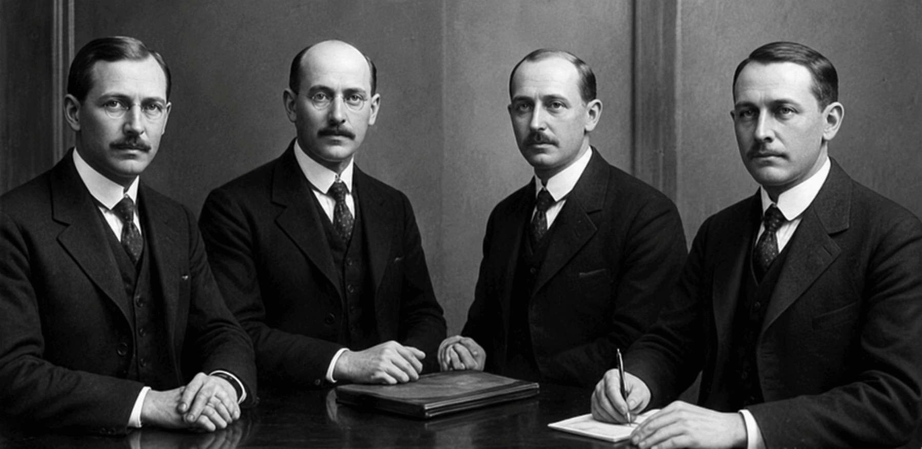 Les quatre fondateurs du premier club Rotary à Chicago