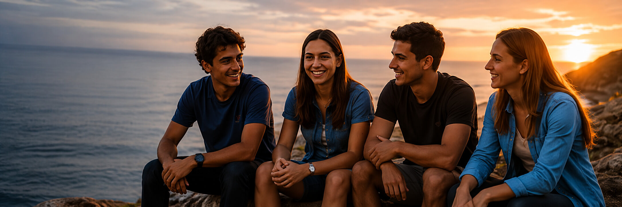 Groupe de jeunes ambassadeurs OSE réunis, symbole de l'esprit d'équipe du programme d'échange