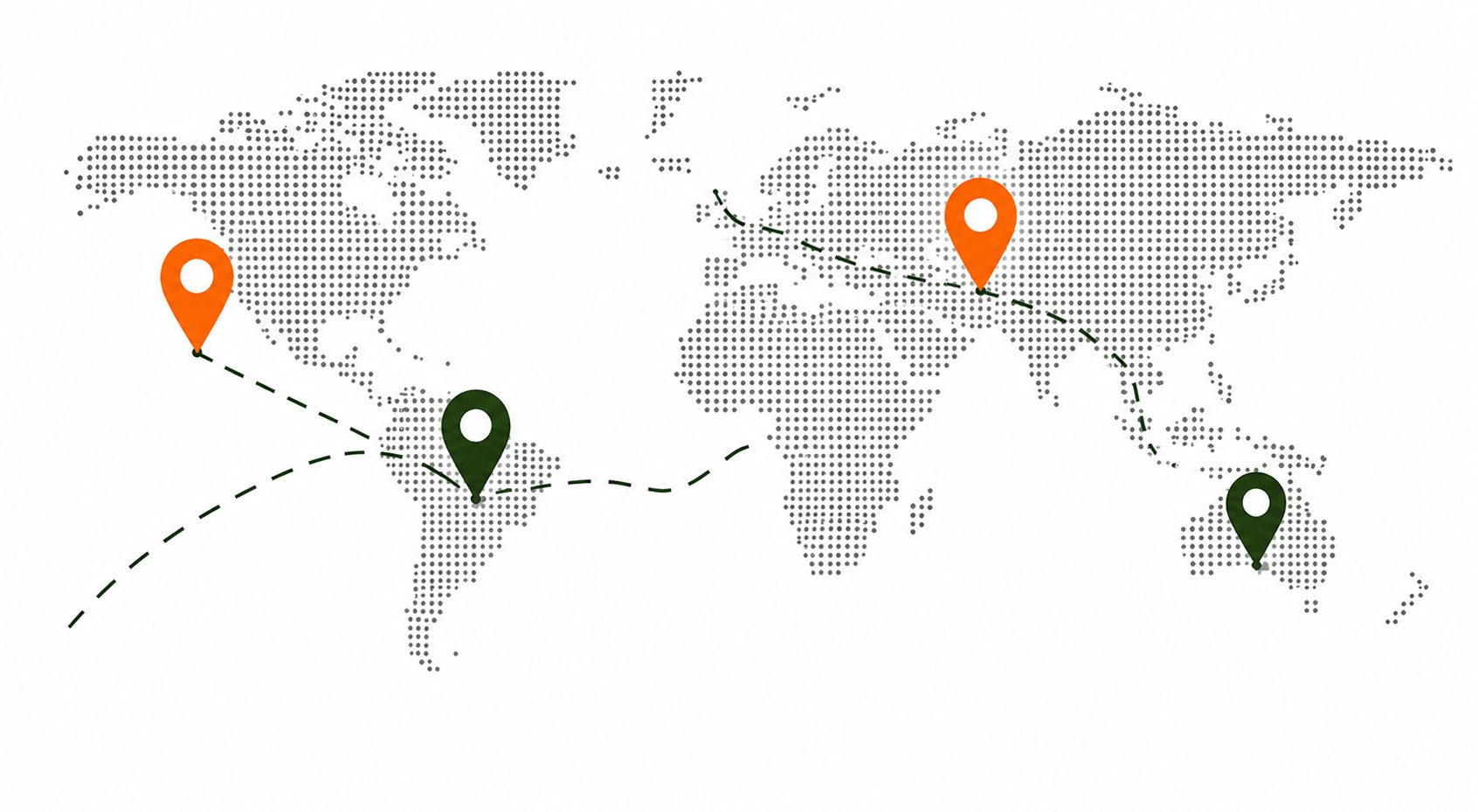 Carte du monde symbolisant les pays partenaires OSE