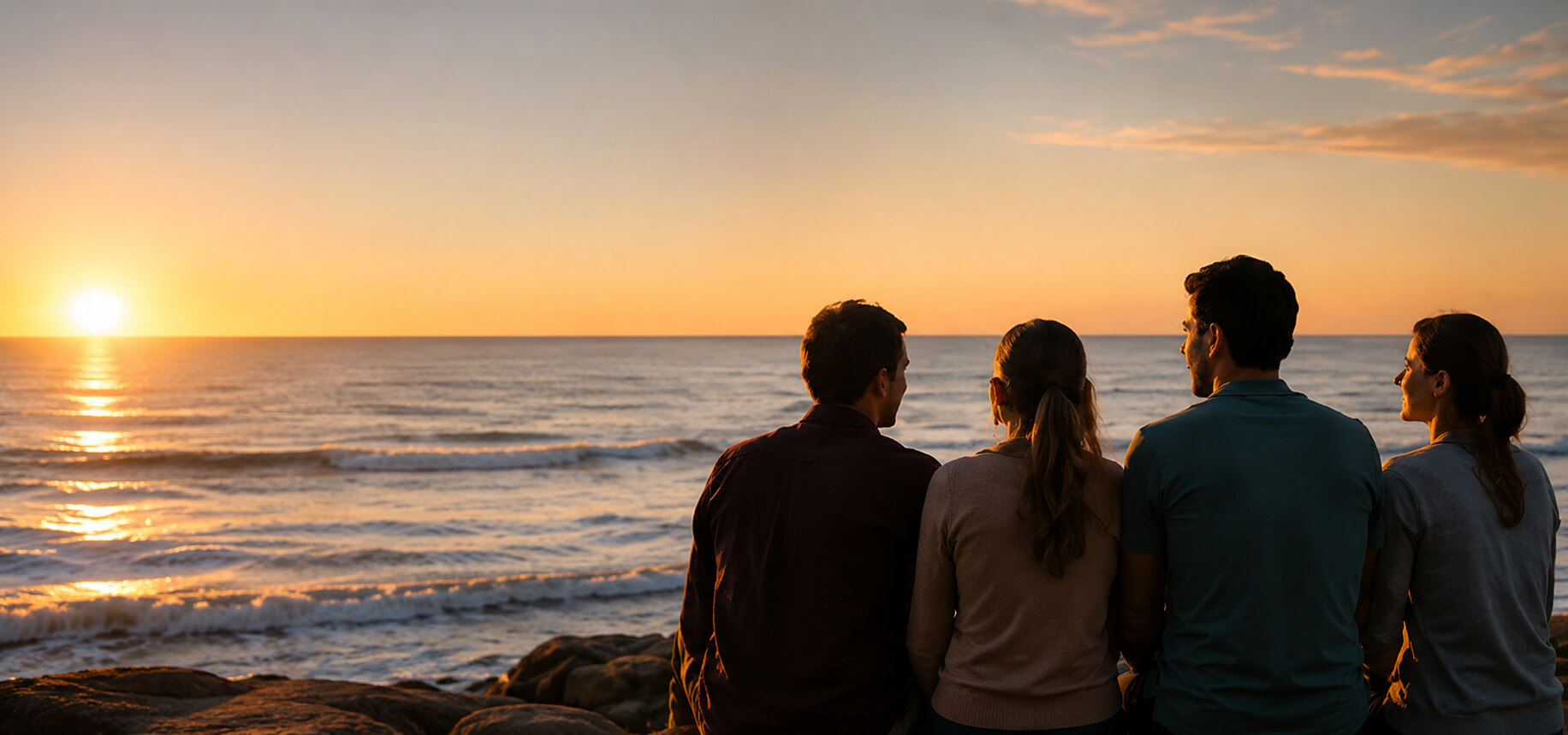 Porte ouverte sur un coucher de soleil, symbole de l'aventure d'accueillir une famille OSE