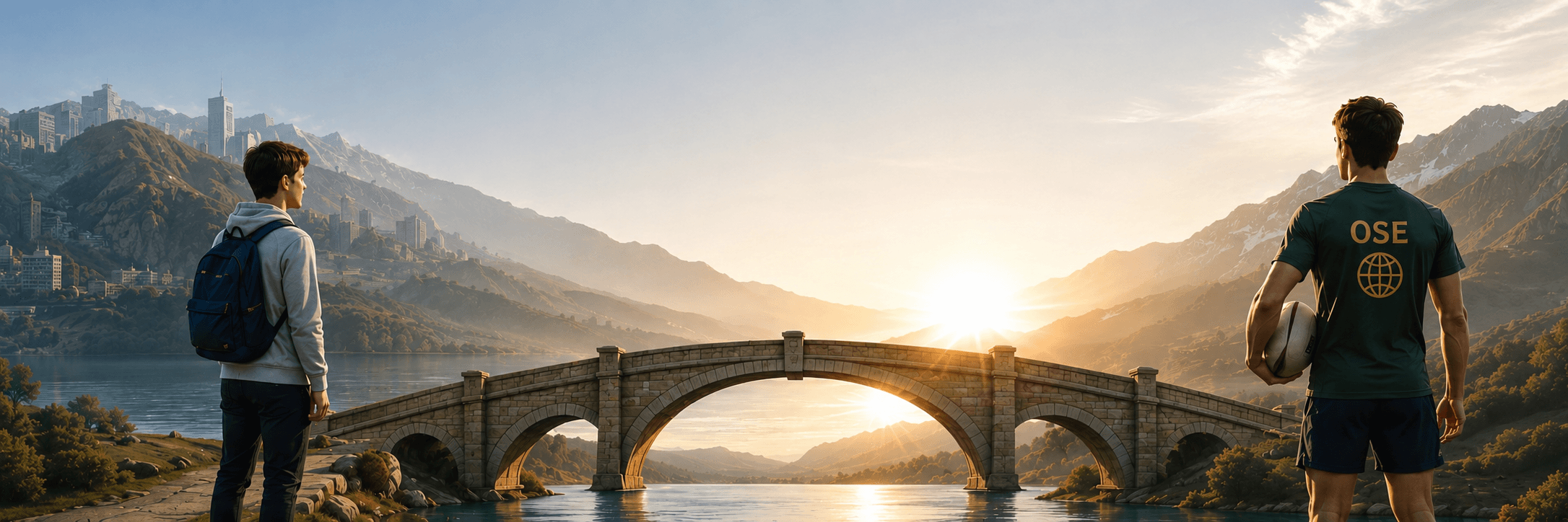 L'expérience OSE, symbolisée par un pont entre deux rives