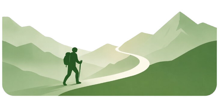 Illustration symbolisant le chemin de maturation de l'ambassadeur OSE