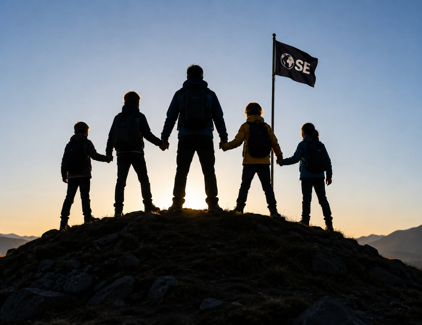 Famille d'ambassadeurs OSE unis, symbole d'une même raison d'être : former de véritables ambassadeurs